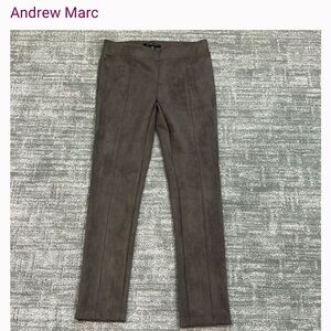 Andrew Marc Taupe Suede Leggings